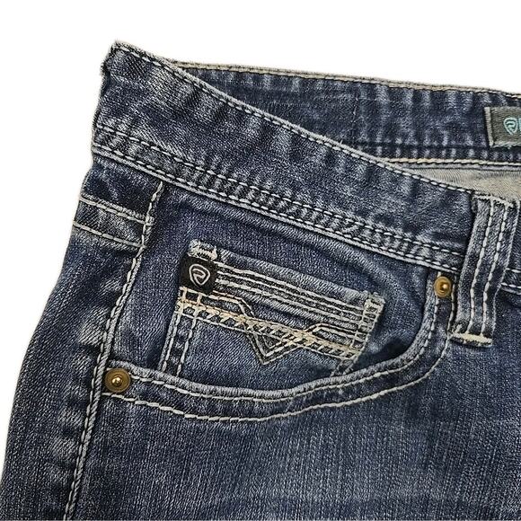 Rock & Roll Denim Mens Revolver Straight Slim Jeans Sz 40x36 Cowboy Western - Picture 5 of 10